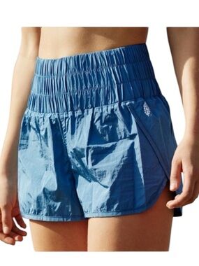 Free People Way Home Blue High-Waist Women's Active Shorts